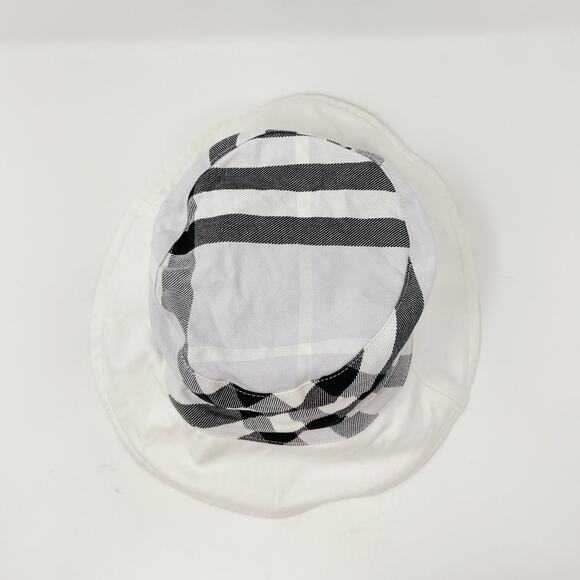 Burberry Reversible Bucket Hat Nova Check White Lilac Purple Black Cotton Womens main image 13